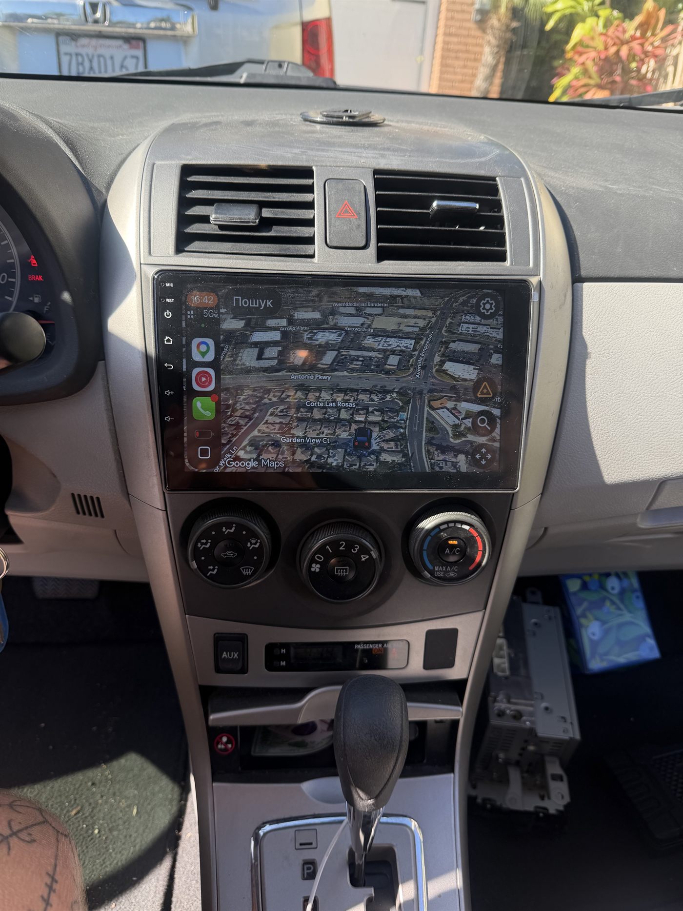 Toyota Camry CarPlay screen installed